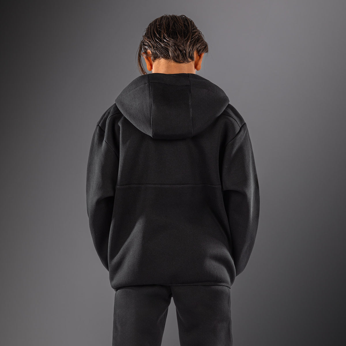 Venum Attack Fleece & Weave Kinder-Trainingsjacke - Schwarz