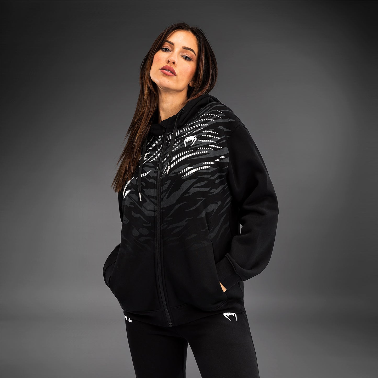 UFC Fusion by Venum Replica Damen Zip Hoodie - Schwarz