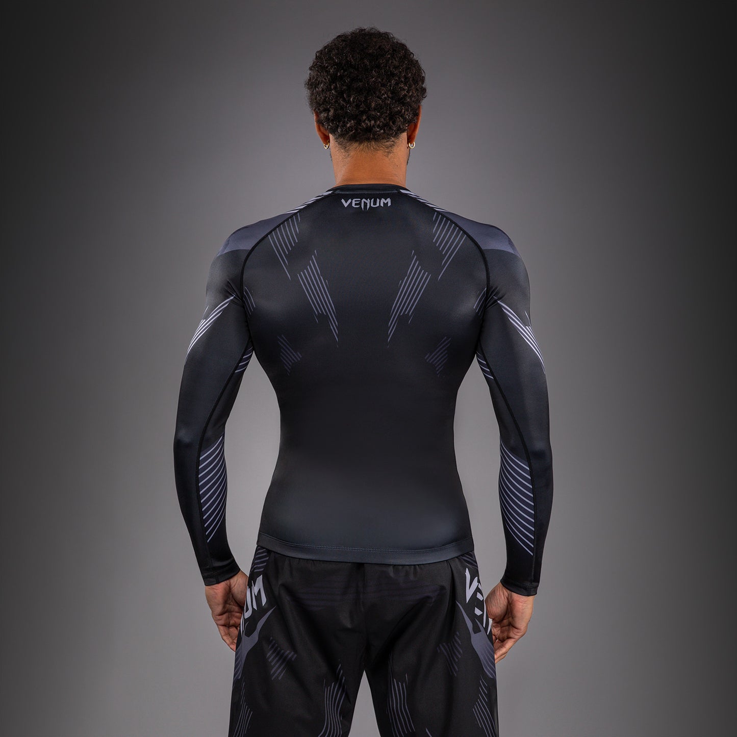 Venum No-Gi 6.0 Langarm Rashguard - Schwarz/Grau