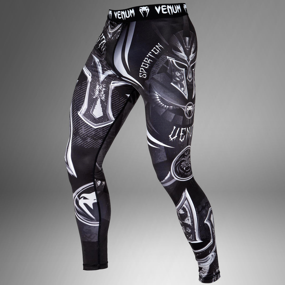 Venum Gladiator 3.0 Kompressionshose - Schwarz/Weiß