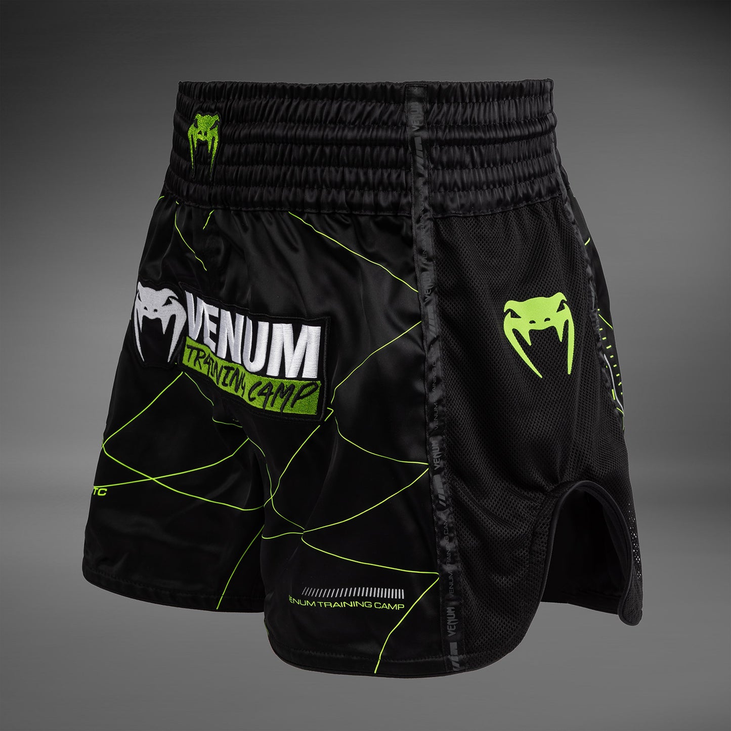 Venum Training Camp 4.0 Muay Thai Shorts - Schwarz/Neongrün