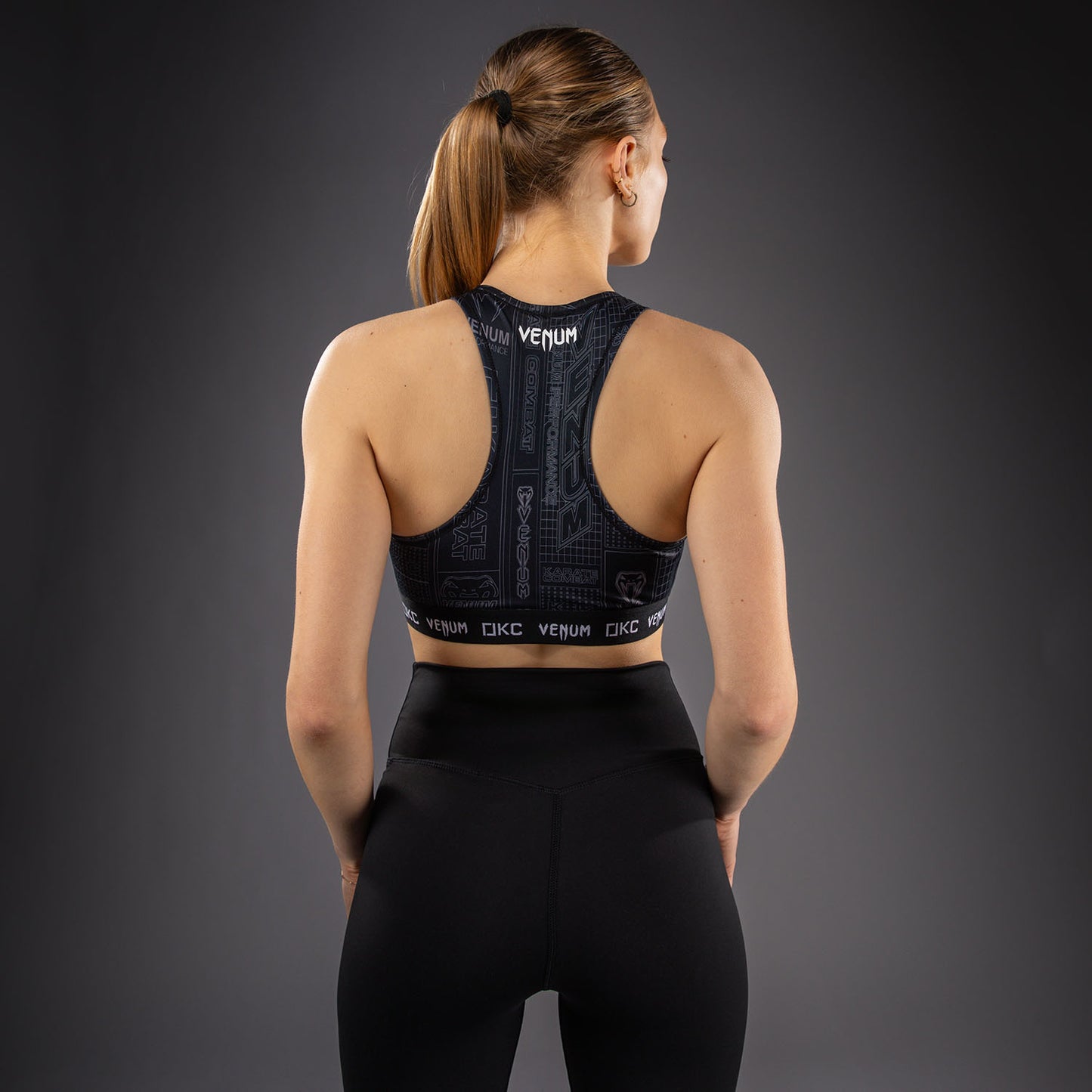 Karate Combat by Venum Sport-BH – Schwarz/Grau