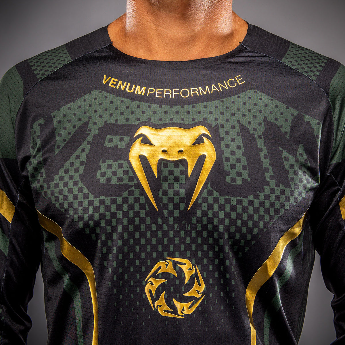 Venum MX Challenger Motorsports-Trikot - Schwarz/Grün/Gold