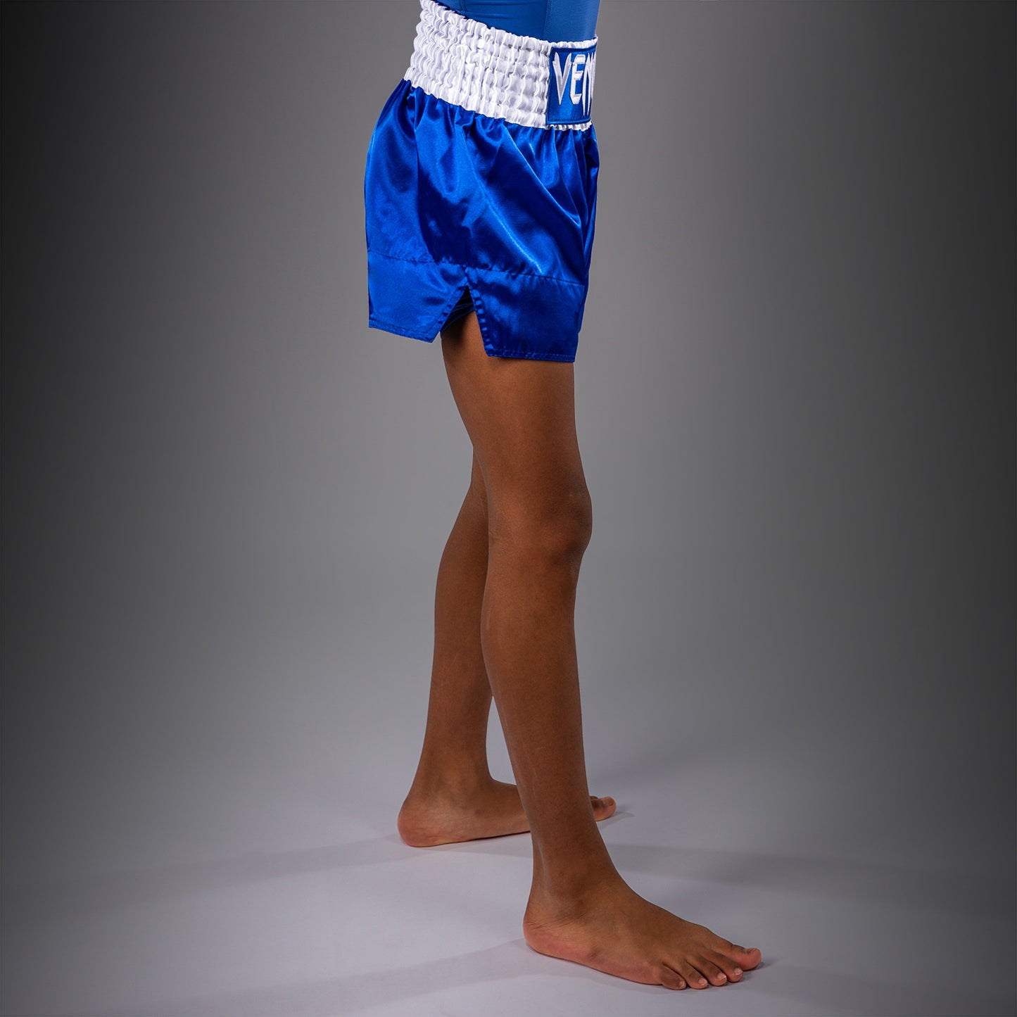 Venum Classic Muay-Thai-Shorts für Kinder – Königsblau