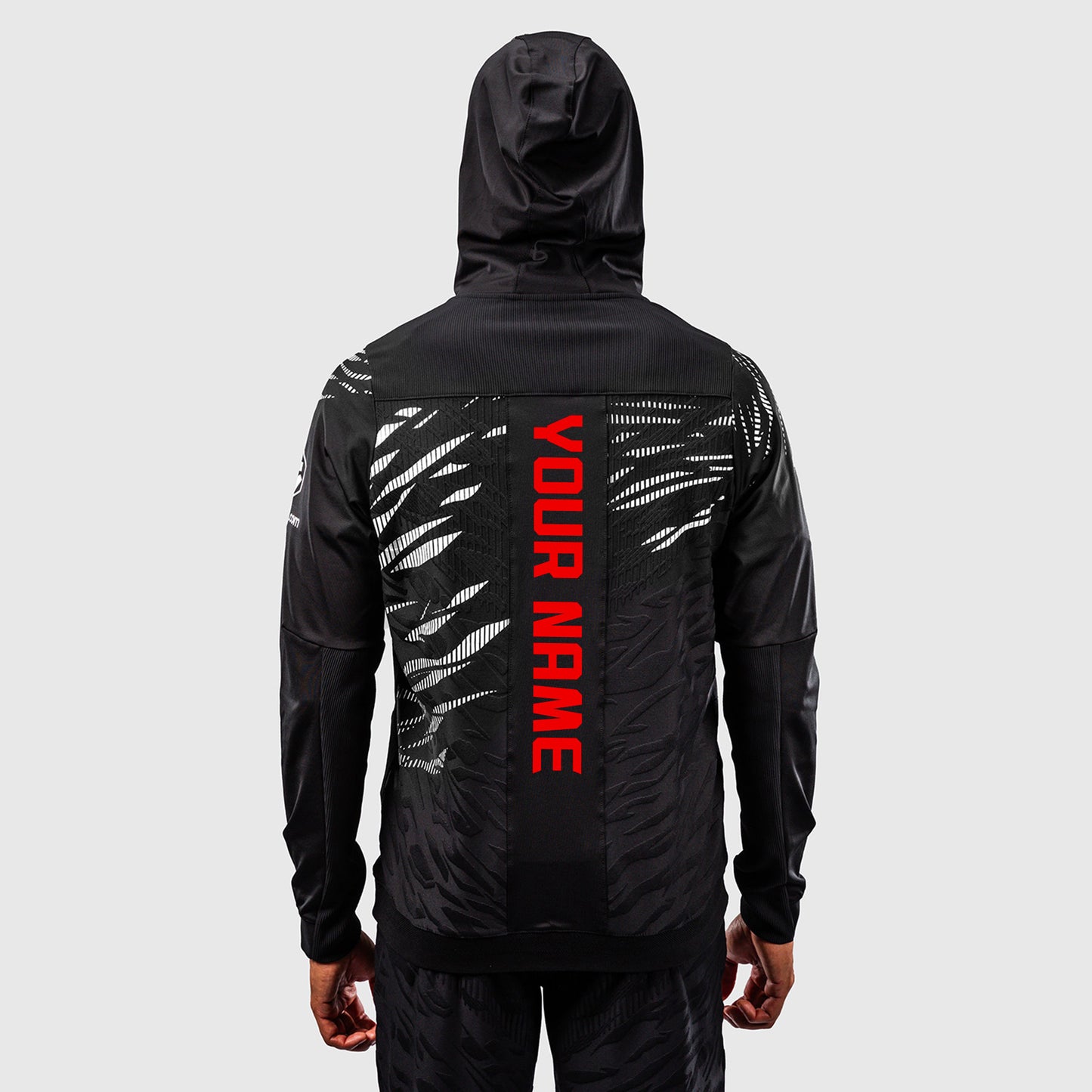 UFC Fusion by Venum Personalized Authentic Fight Night Herren Walkout Hoodie - Schwarz