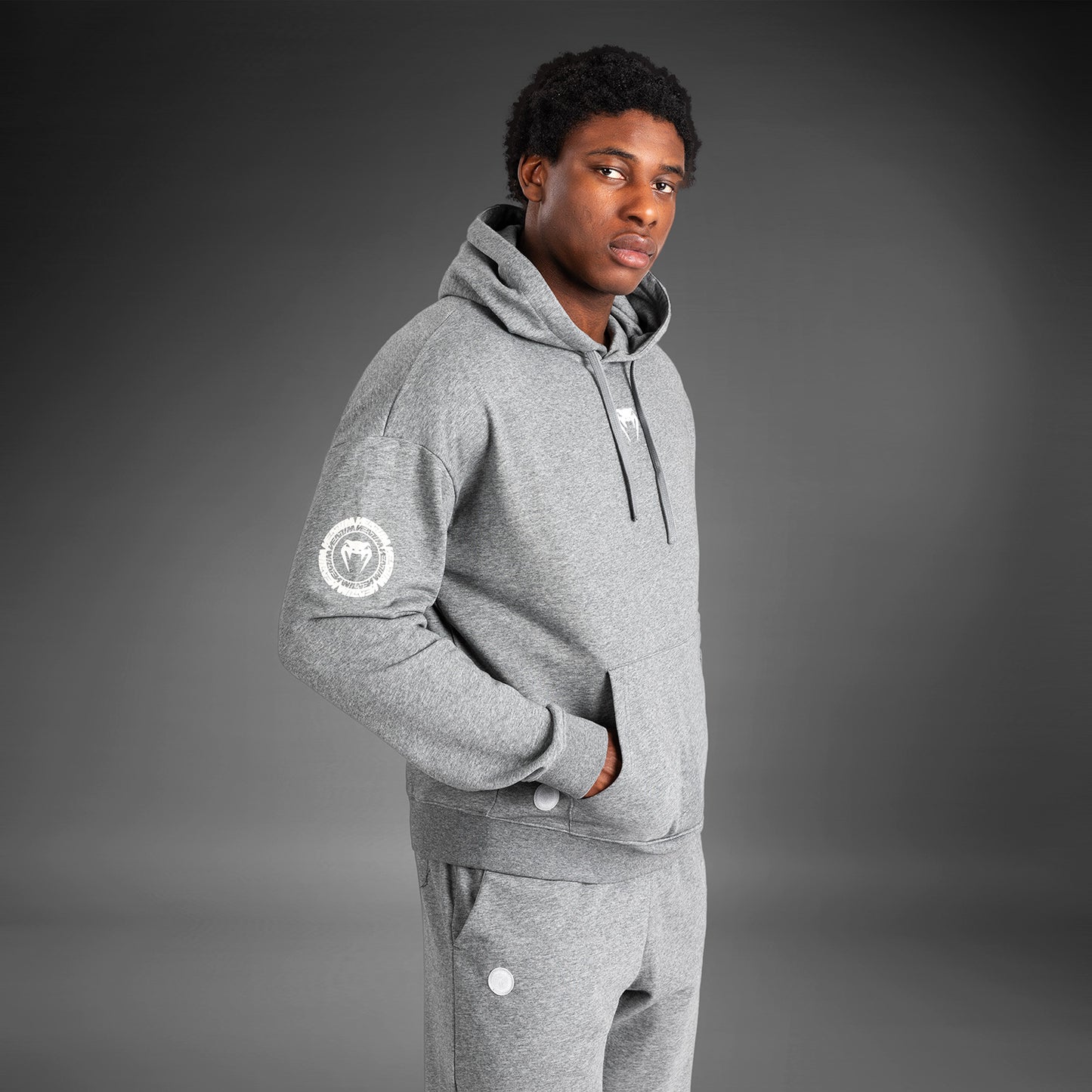Venum Vortex XL Lite Herren Hoodie - Helles Heather Grau
