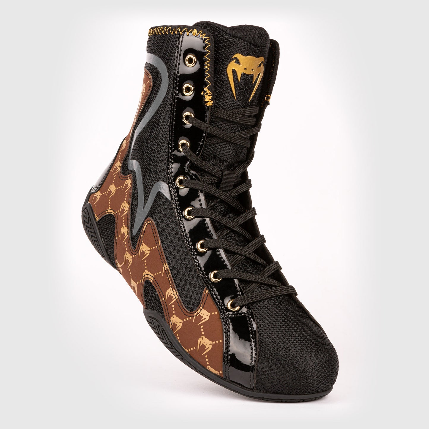 Venum Elite Evo Monogram Boxing Schuhe – Schwarz/Braun