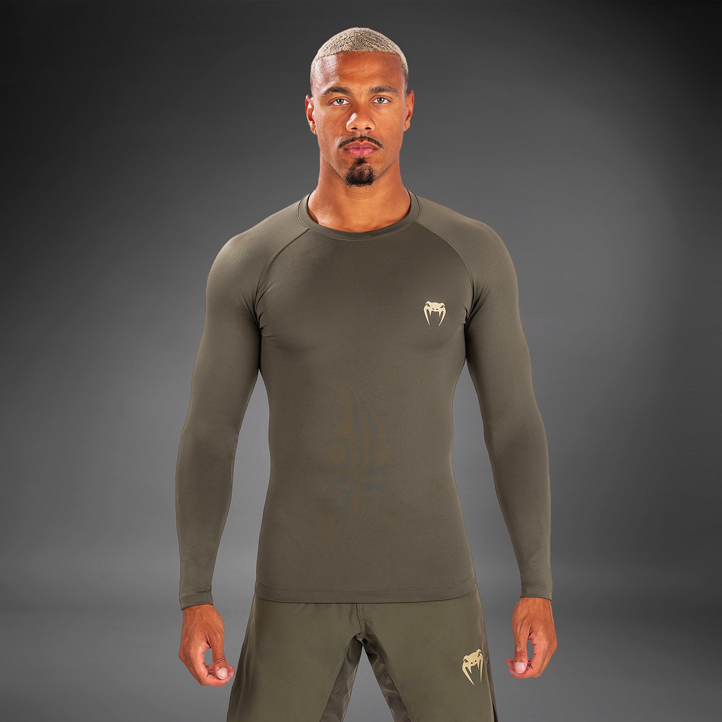 Venum Contender Herren Langärmeliger Rashguard - Khaki