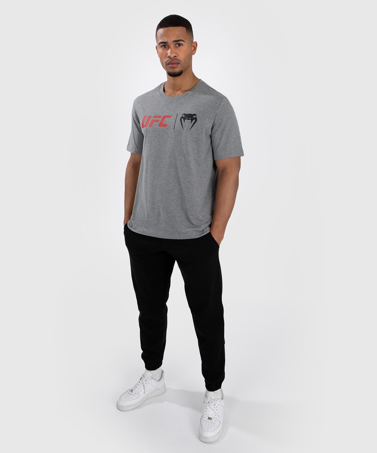 UFC Venum Classic T-Shirt - Grau/Rot