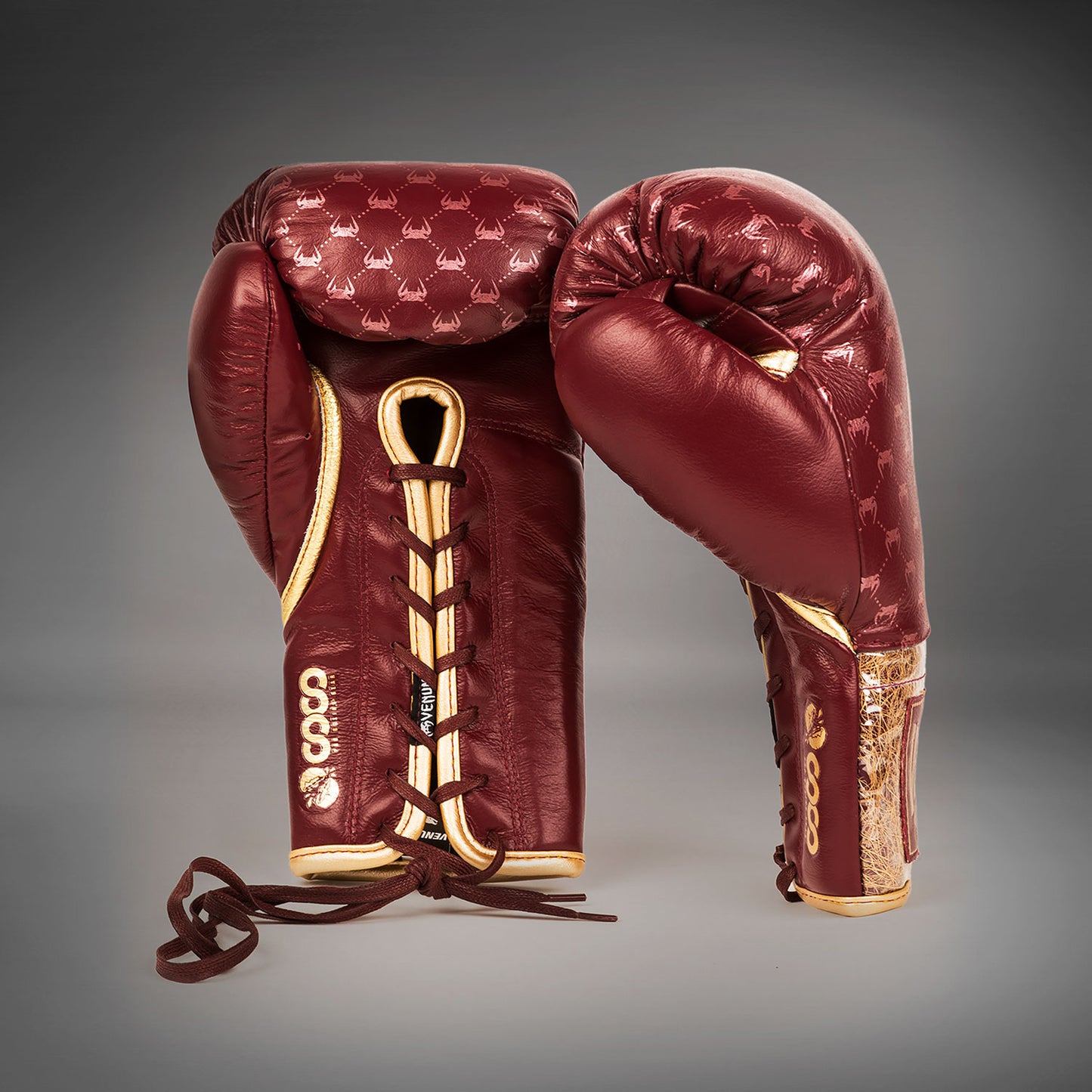 Venum Coco Monogram Pro Boxhandschuhe  – Garnet Red