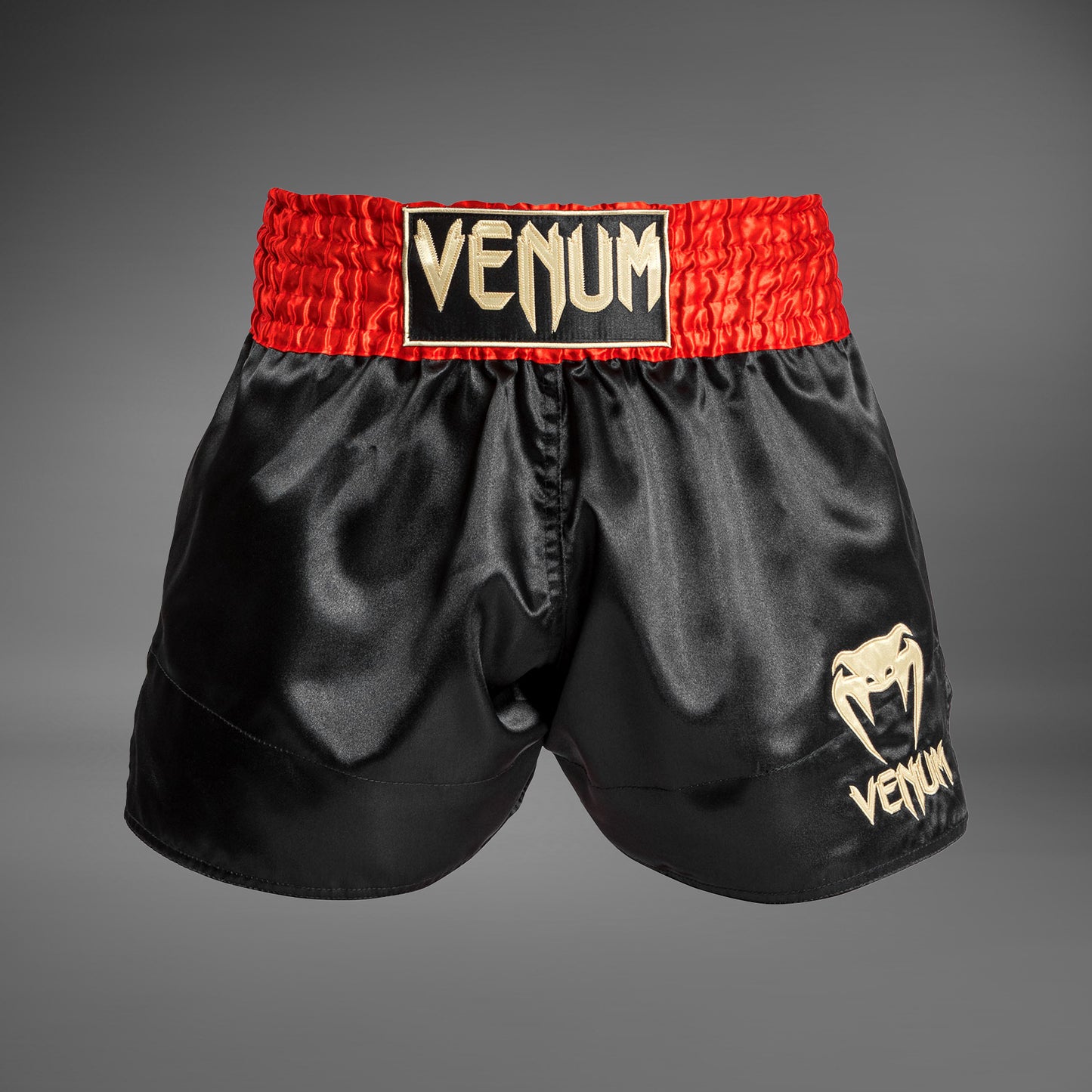 Venum Classic Muay Thaï Short Rot/Schwarz/Gold