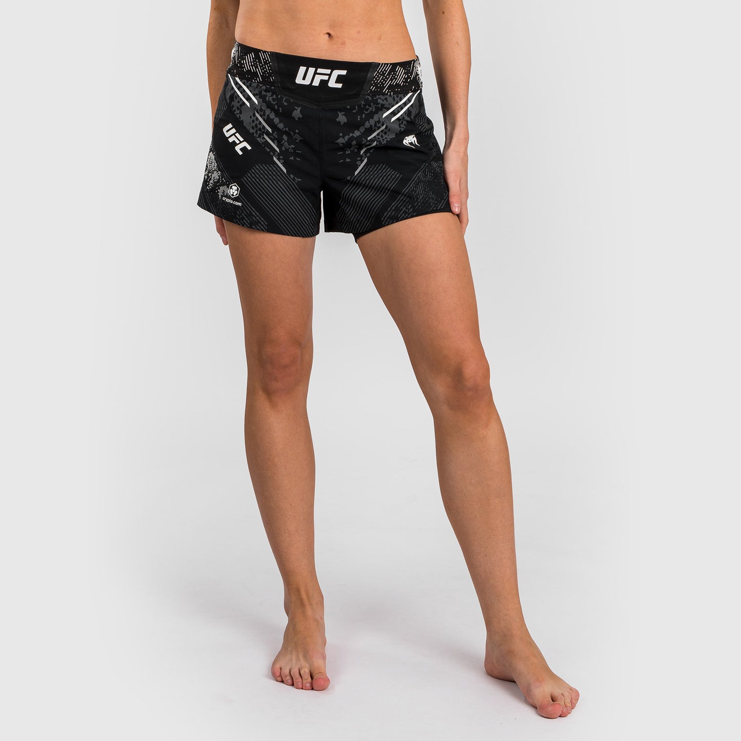 UFC Adrenalin von Venum personalisierte authentische Fight Night Frauen Kampf Short - schwarz