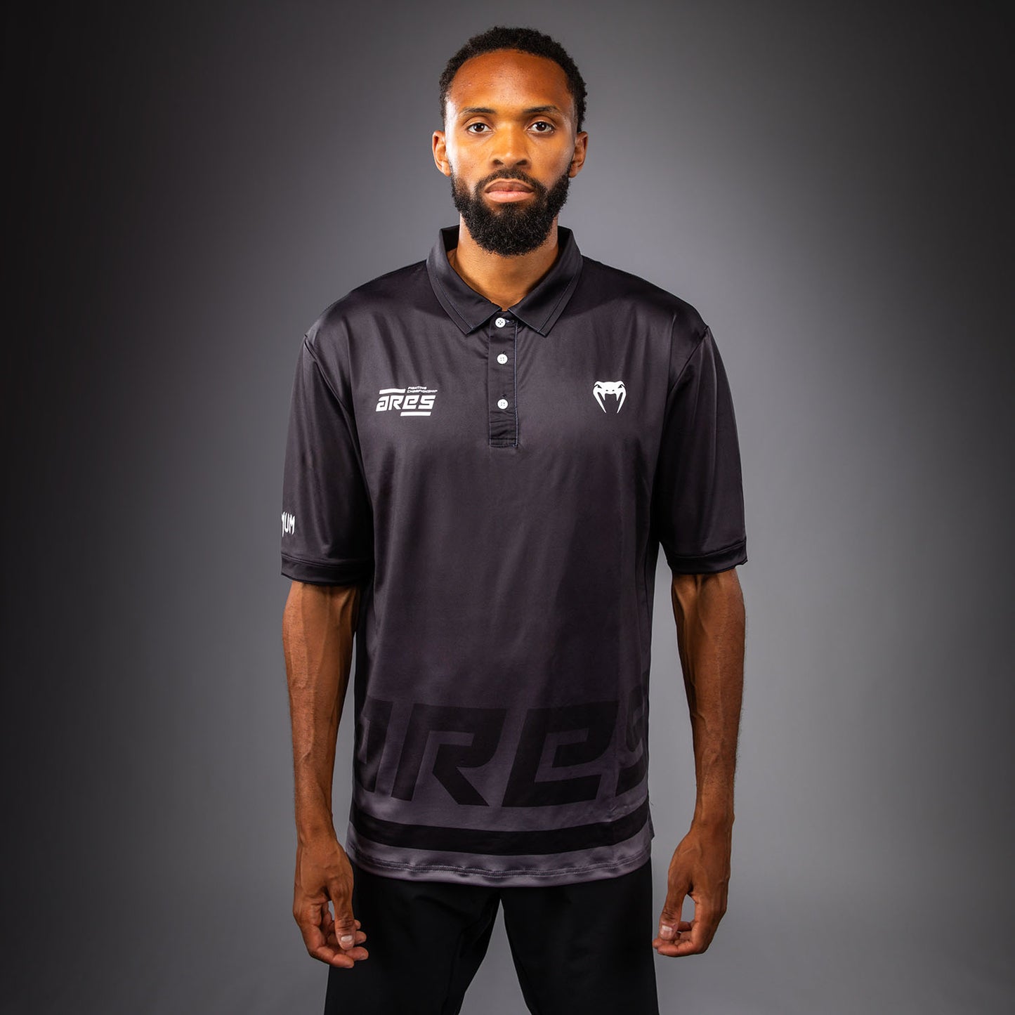 Venum x Ares Poloshirt – Schwarz