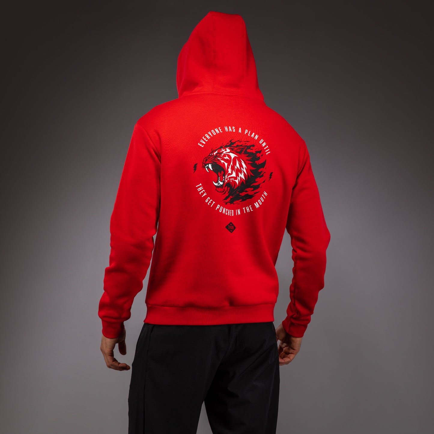 Venum x Mike Tyson Tiger Hoodie - Intensivrot/Tiefschwarz