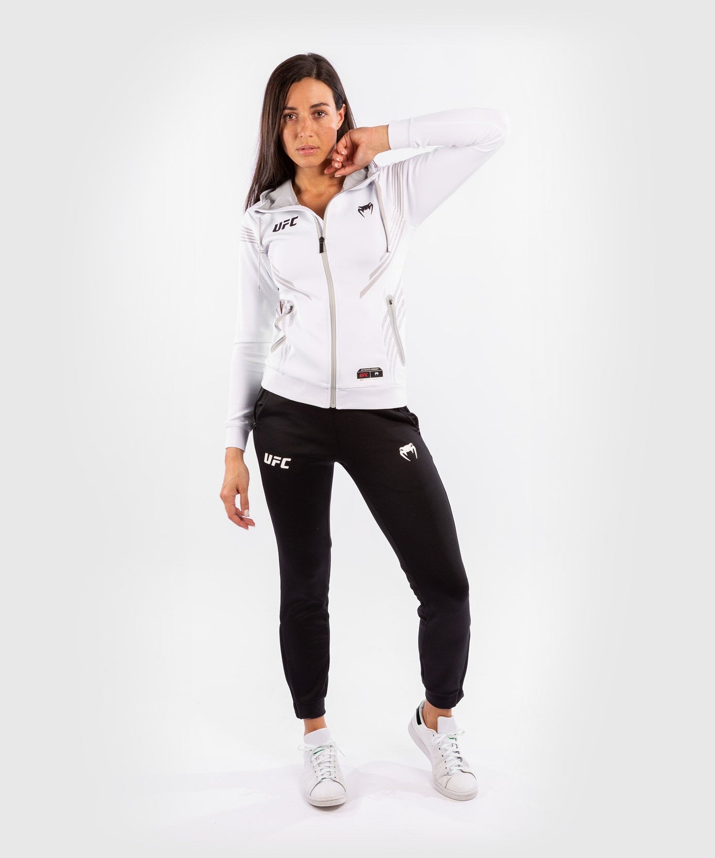 UFC Venum Fighters Authentic Fight Night Damen Walkout Hoodie - Weiß