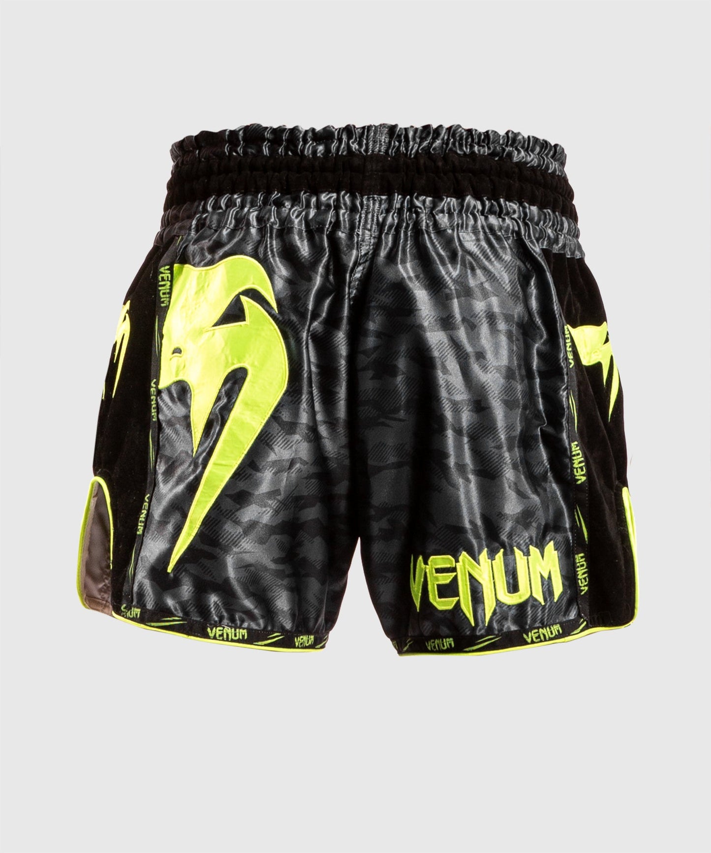 Muay Thai Shorts Venum Giant Camo - Schwarz/Gelb