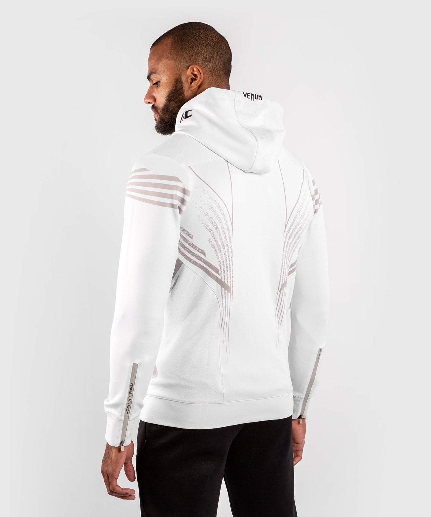 UFC Venum Fighters Authentic Fight Night Herren Walkout Hoodie - Weiß