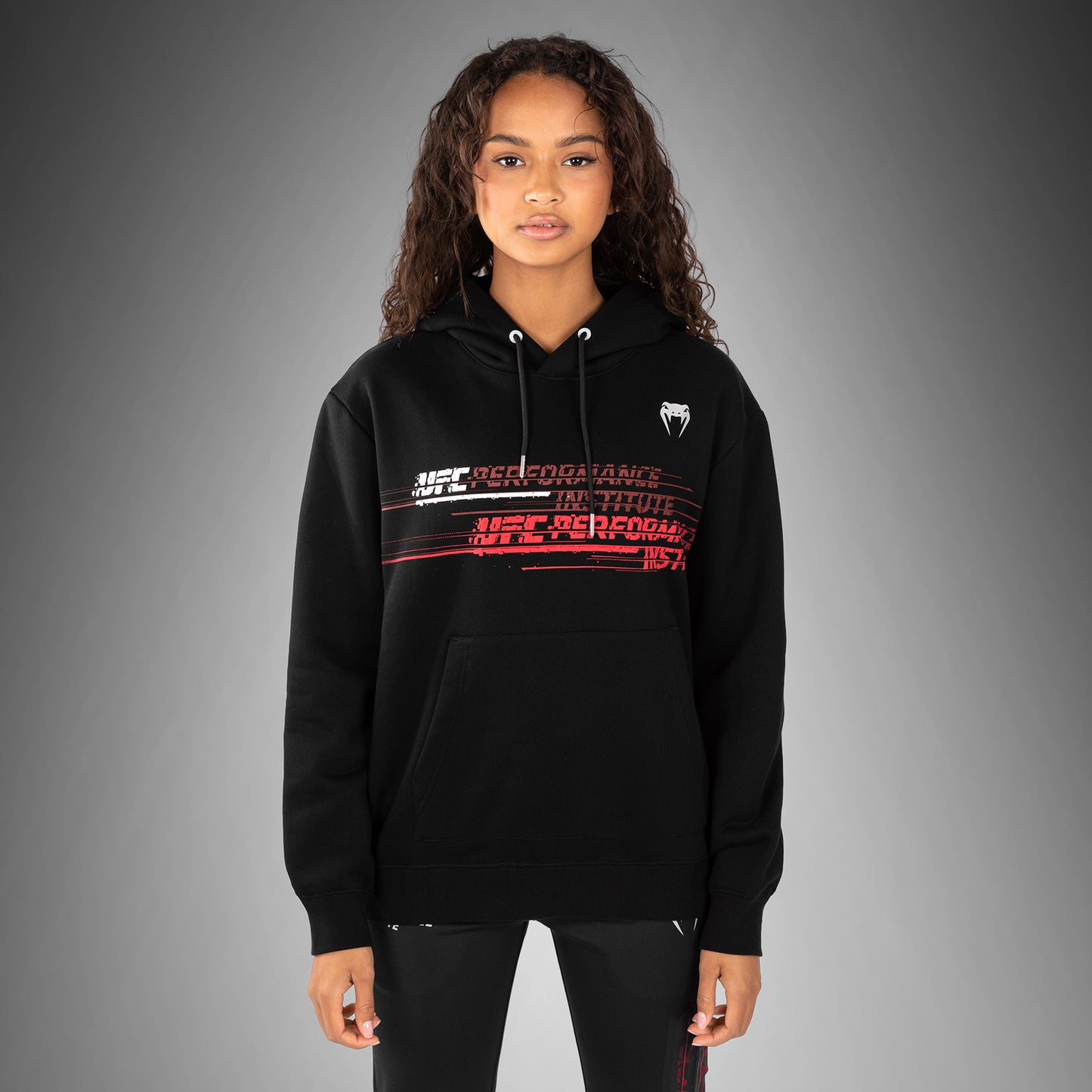 UFC Venum Performance Institute 2.0 Hoodie für Frauen - Schwarz/Rot