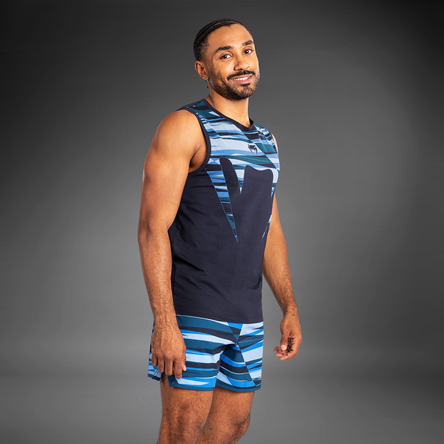 Venum Rapid Herren Tank Top - Snake Head - Shadow Blue