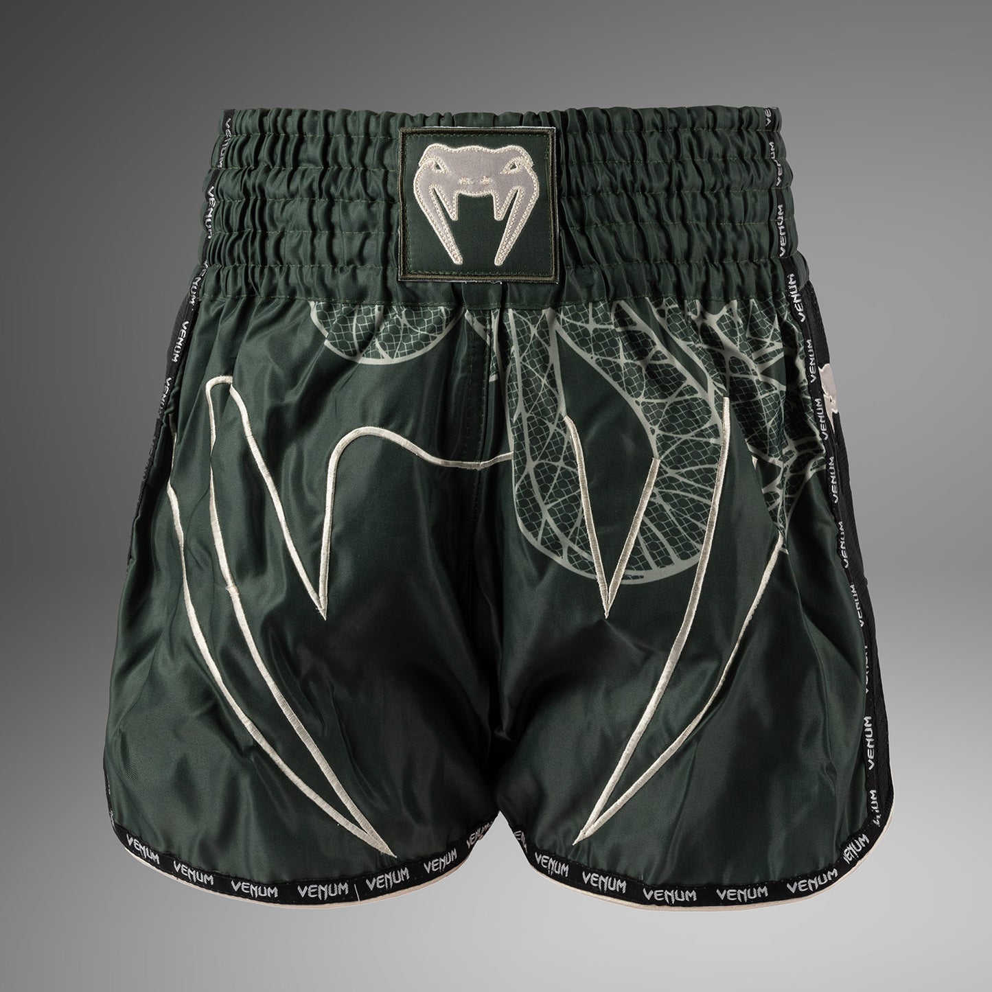 Venum Serpenti Muay Thai Shorts – Khaki/Bronze/Ivory