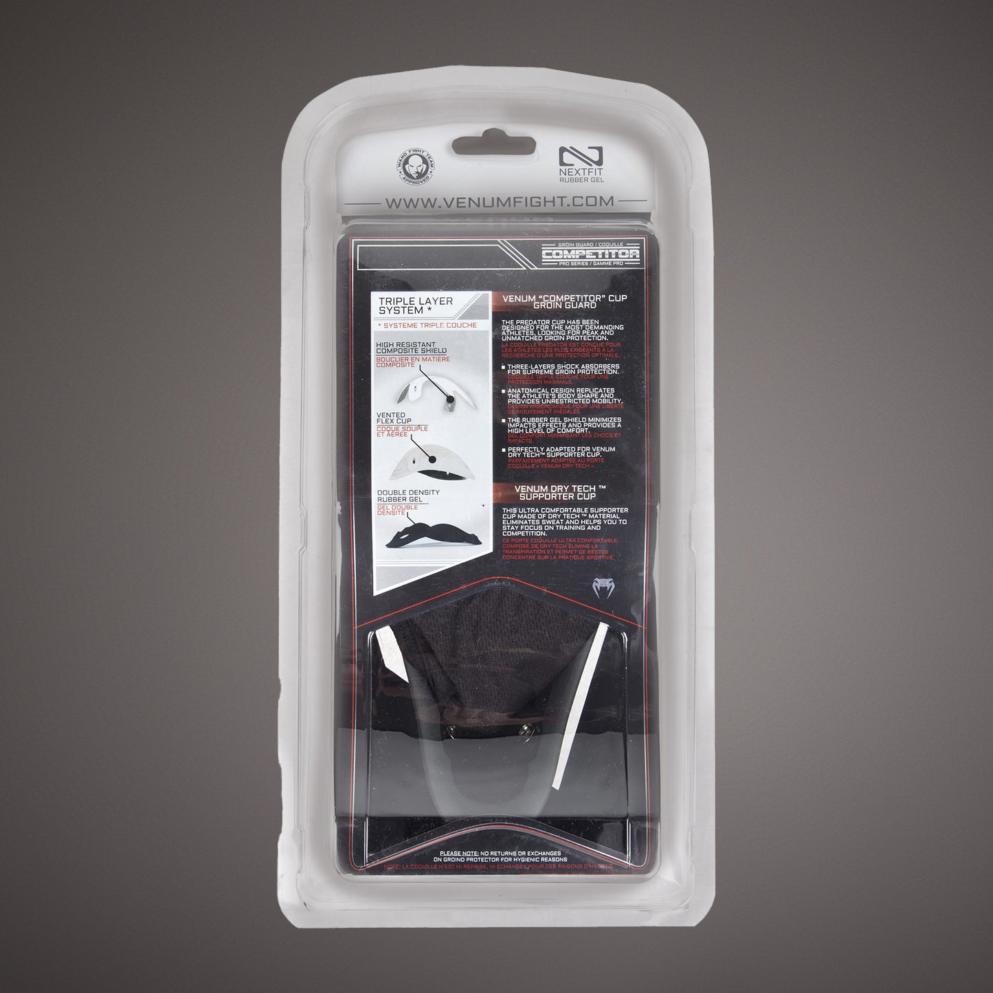 Venum Competitor Tiefschutz & Support - Silber Serie