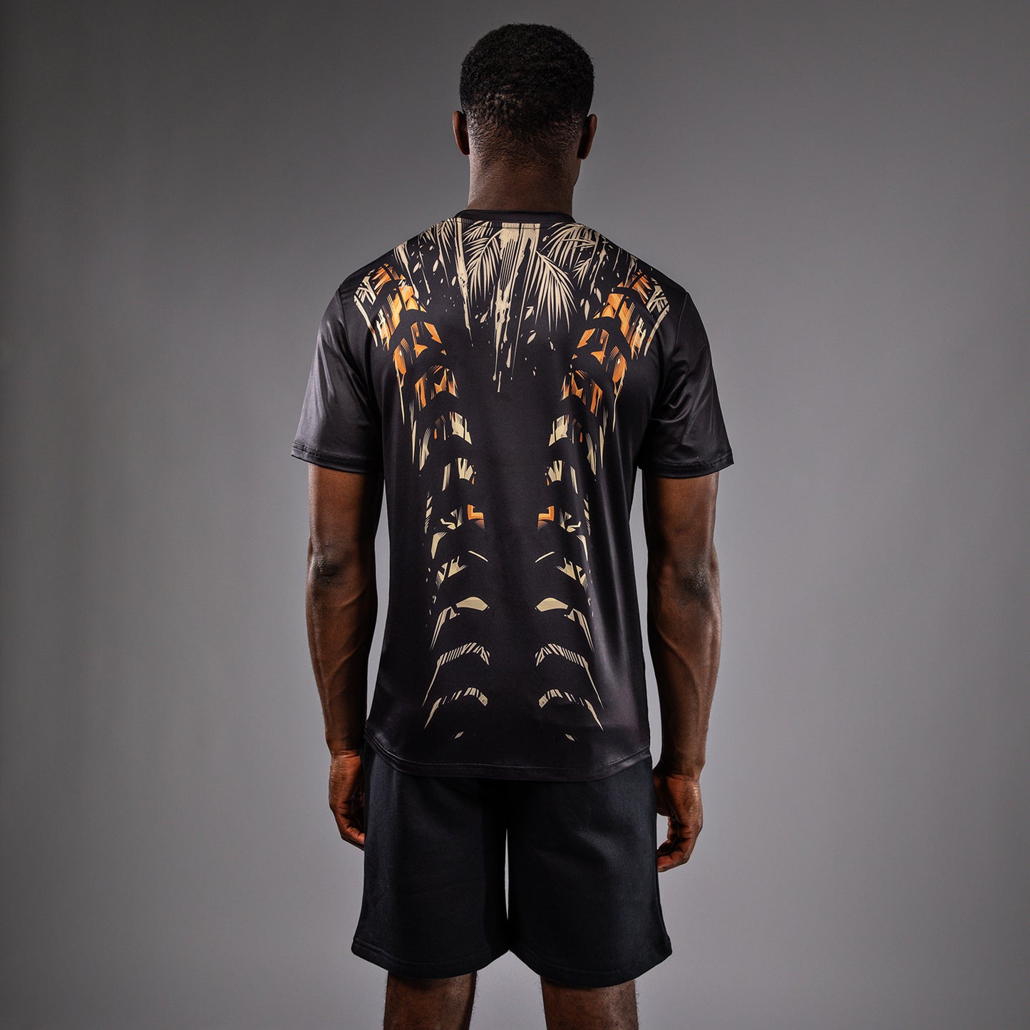 Venum Tiger Herren Dry Tech T-Shirt - Schwarz/Neon Orange