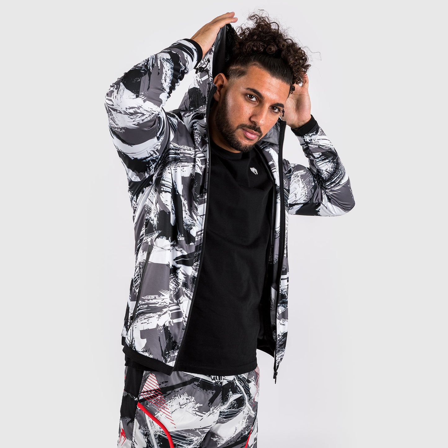 Venum Electron 3.0 Hoodie - Grau/Rot