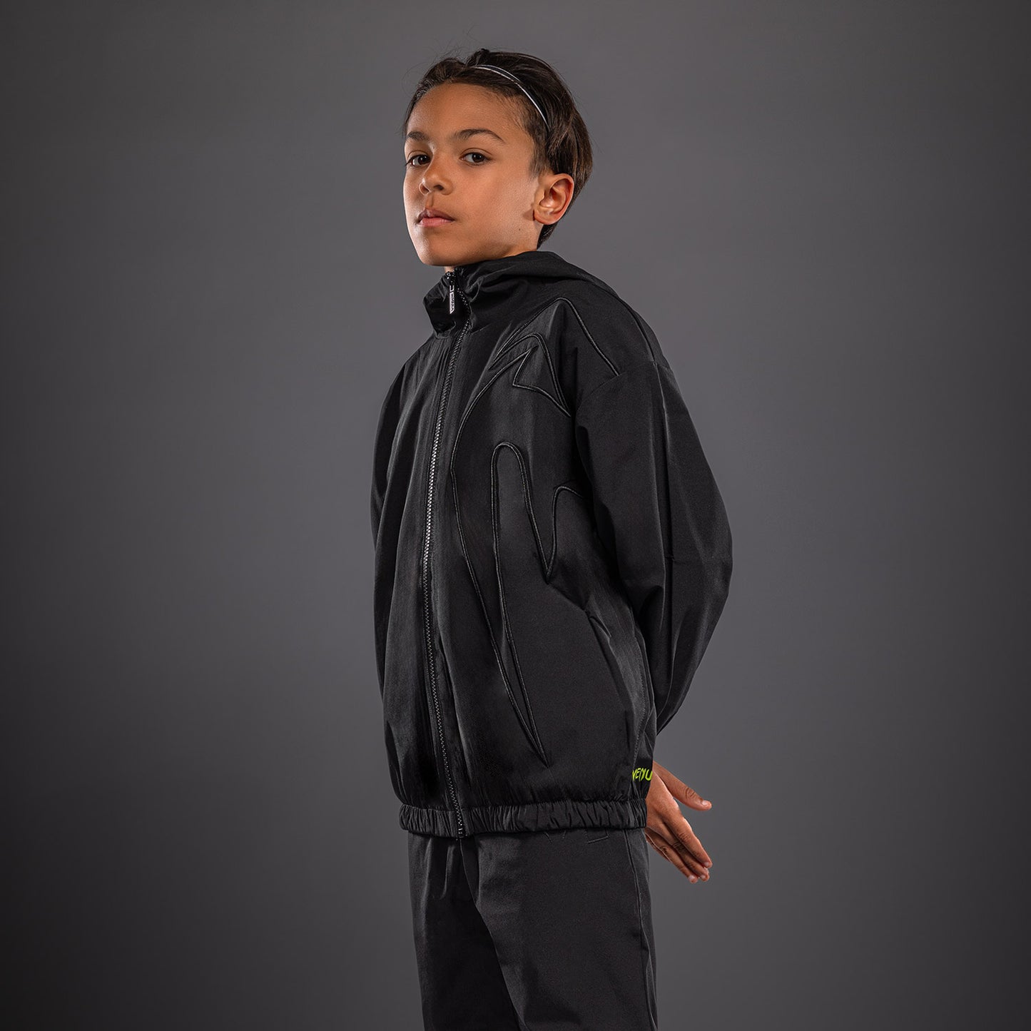 Venum Giant 3D Trainingsjacke für Kinder – Schwarz