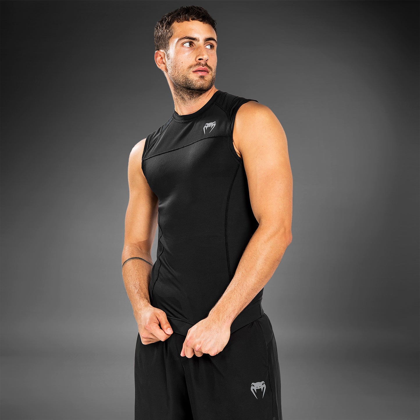 Venum G-Fit Air Rashguard ärmellos – Schwarz