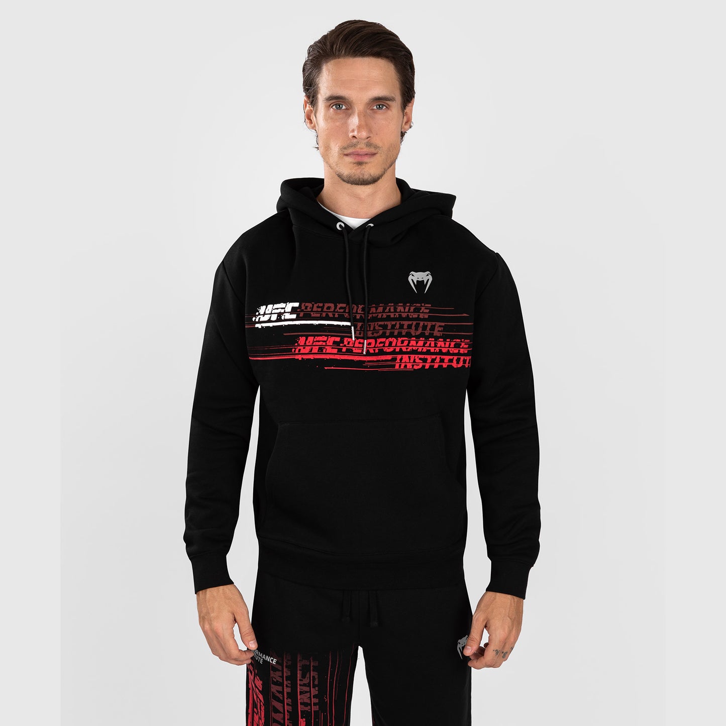 UFC Venum Performance Institute 2.0 Hoodie für Männer - Schwarz/Rot