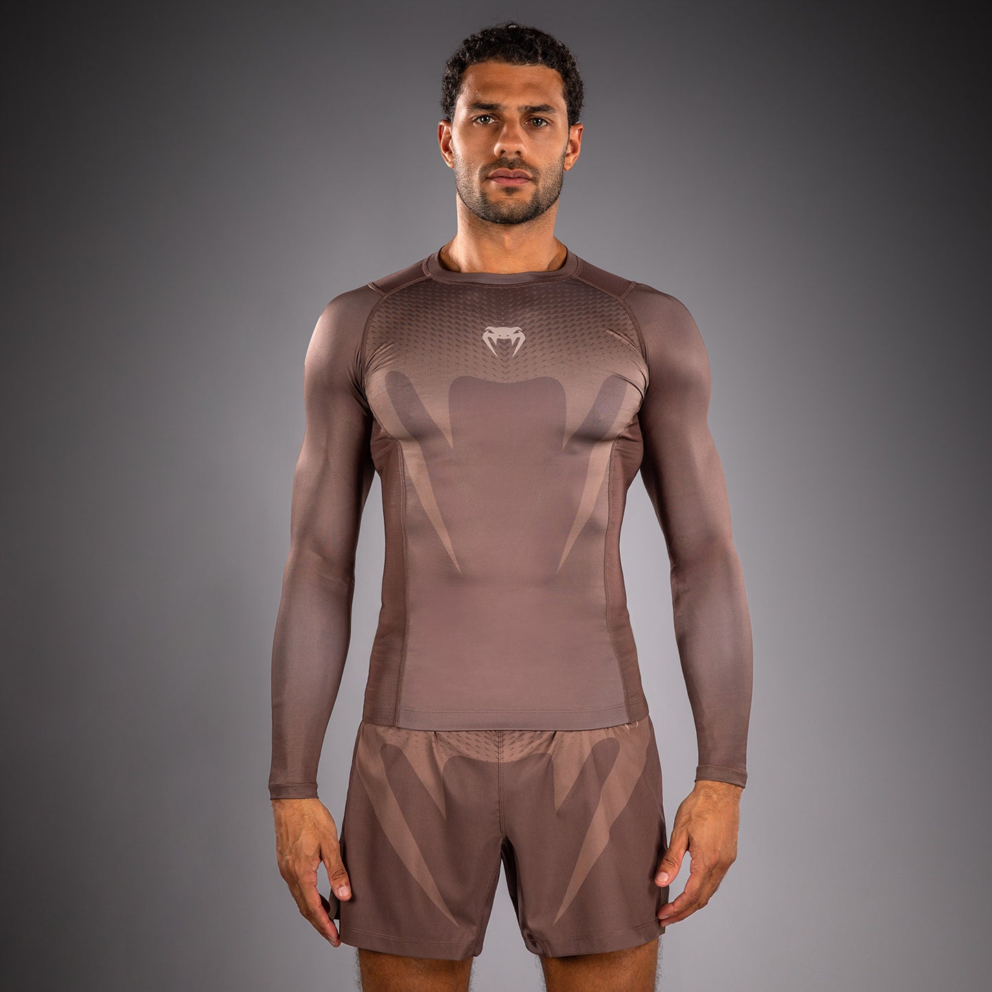 Venum No Gi Rashguards - Schokoladenbraun