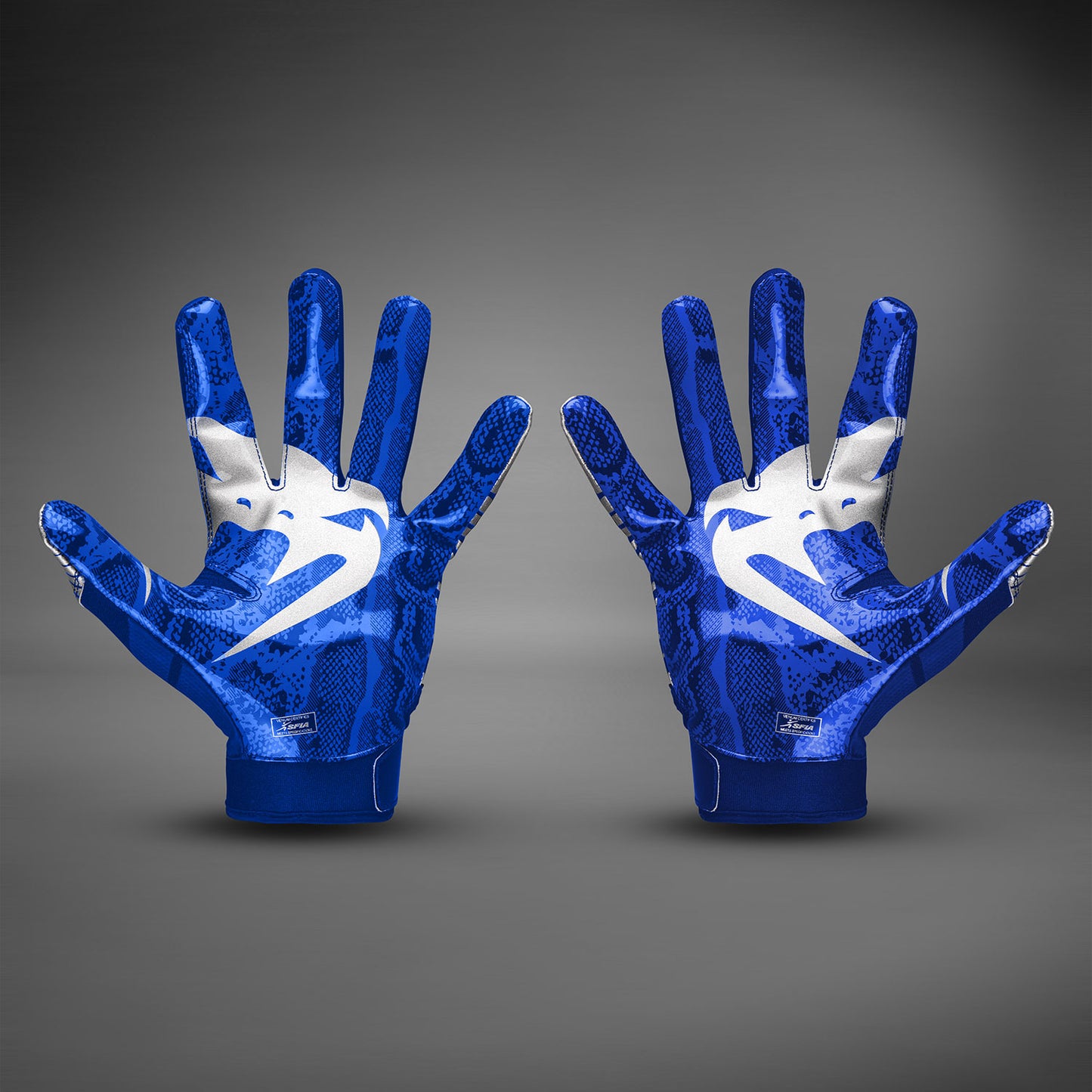 Venum Elite Football Handschuhe - Royalblau/Silber