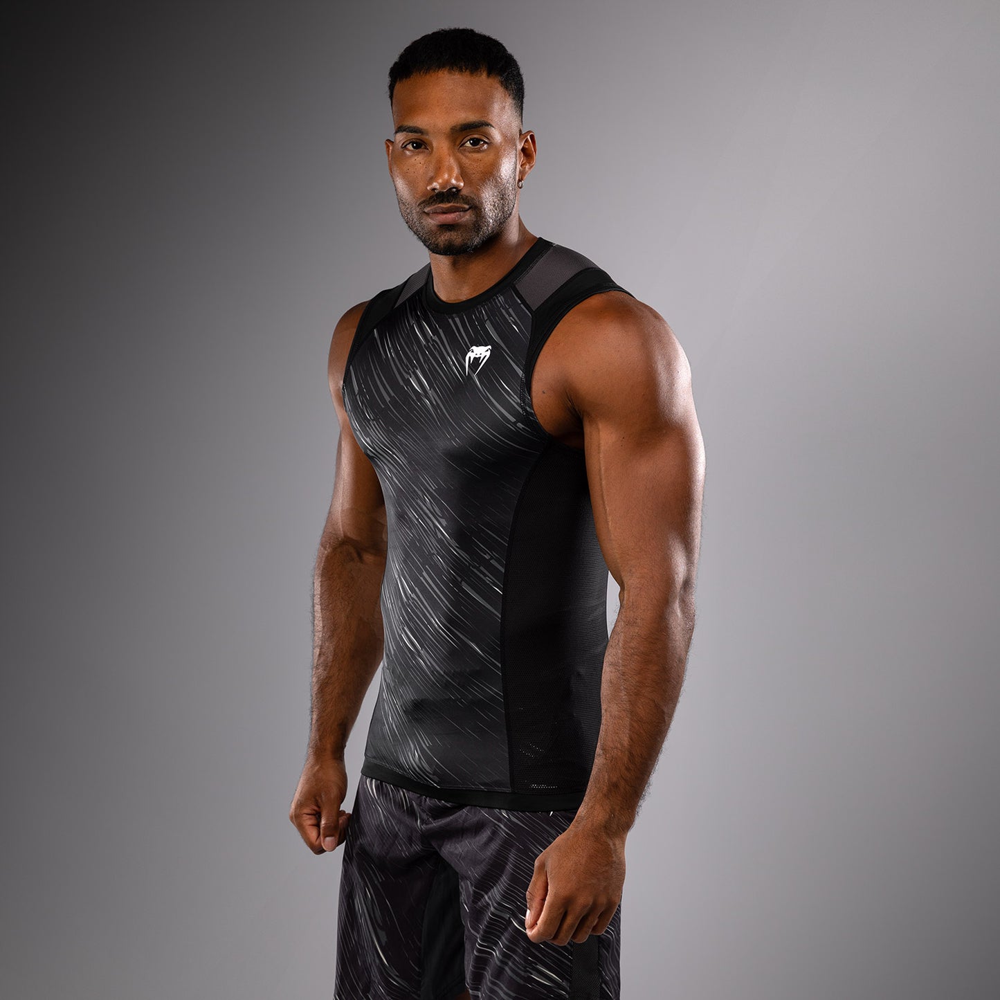 Venum Rapid Ärmelloses Rashguard - Schwarz/Sturmgrau