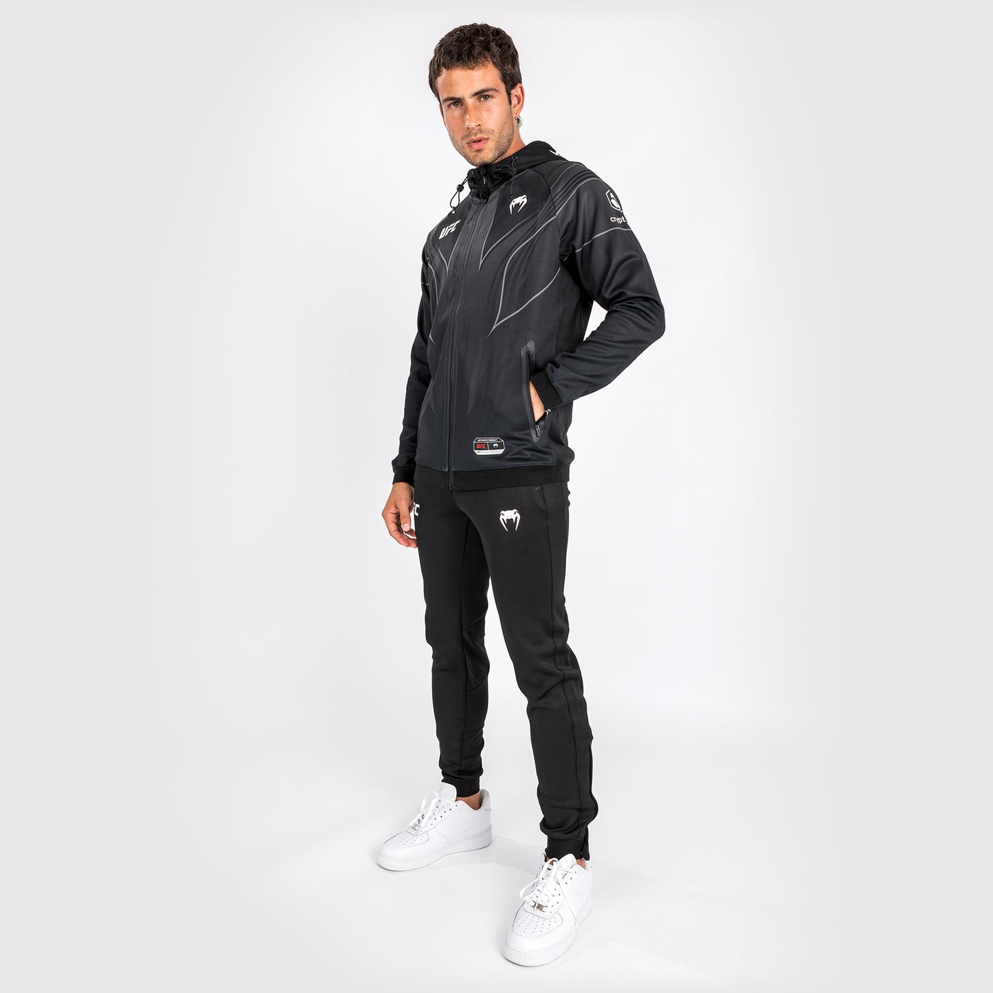 UFC Venum Authentic Fight Night 2.0 Männer Walkout Hoodie - schwarz