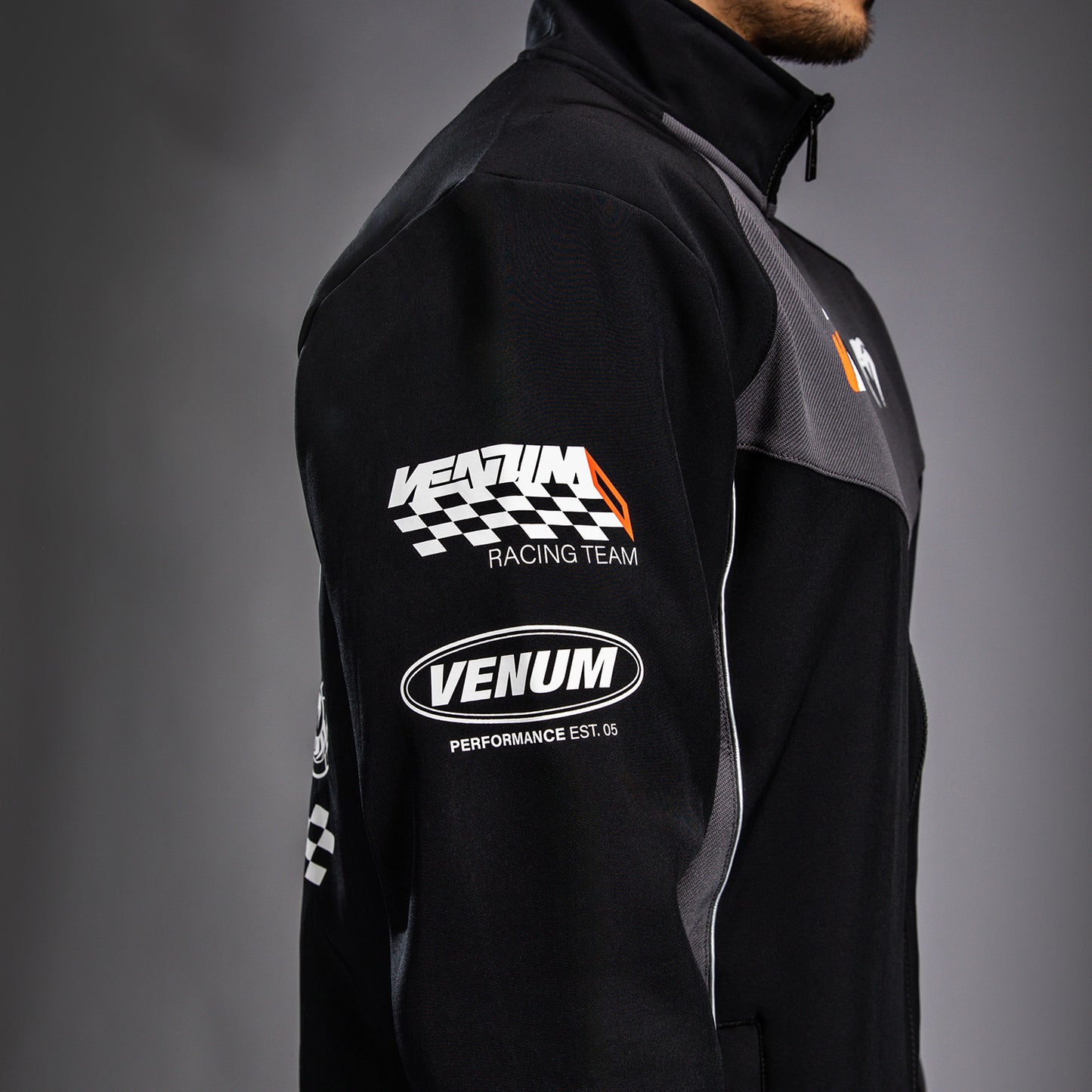 Venum Motorsport Softshell-Jacke - Tiefschwarz