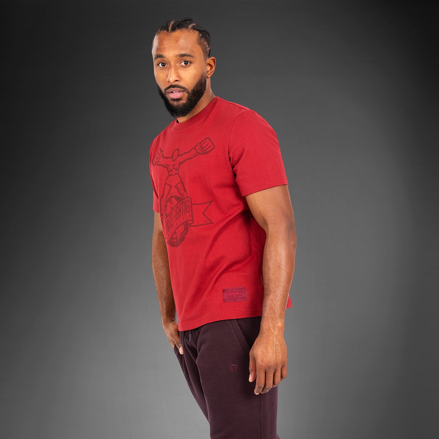 UFC by Venum Ulti-Man T-Shirt - Burgunderrot