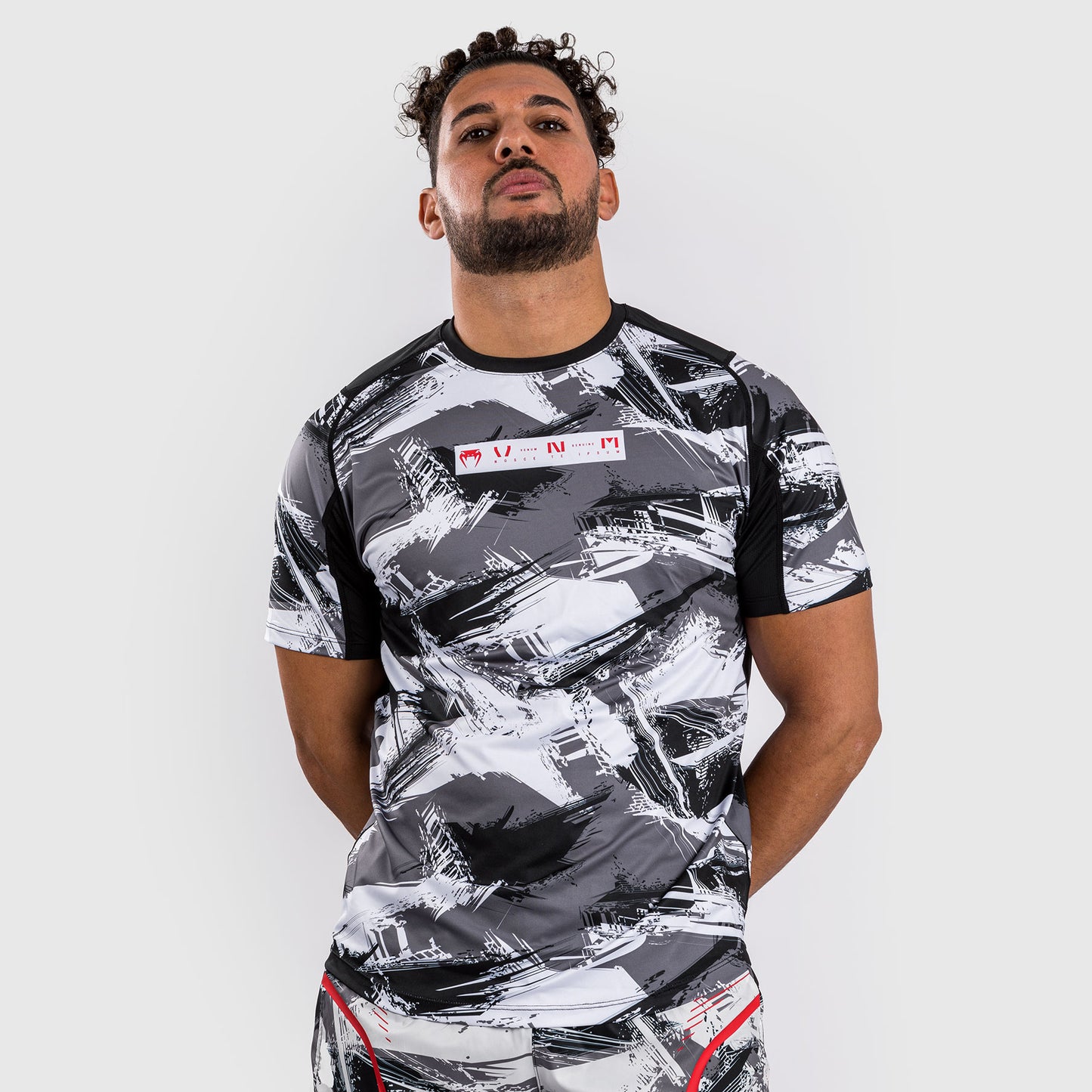 Venum Electron 3.0 Dry-Tech T-Shirt - Grau/Rot
