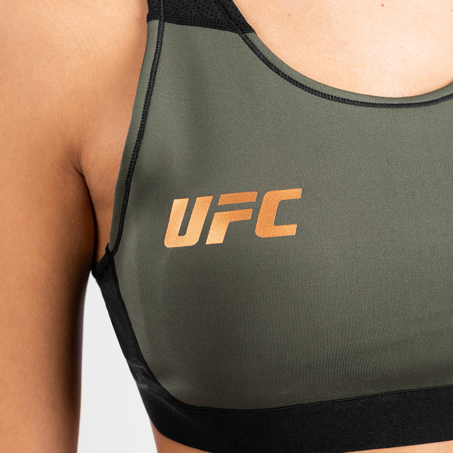 UFC Adrenaline by Venum Fight Week Sport-BH für Frauen - Khaki/Bronze