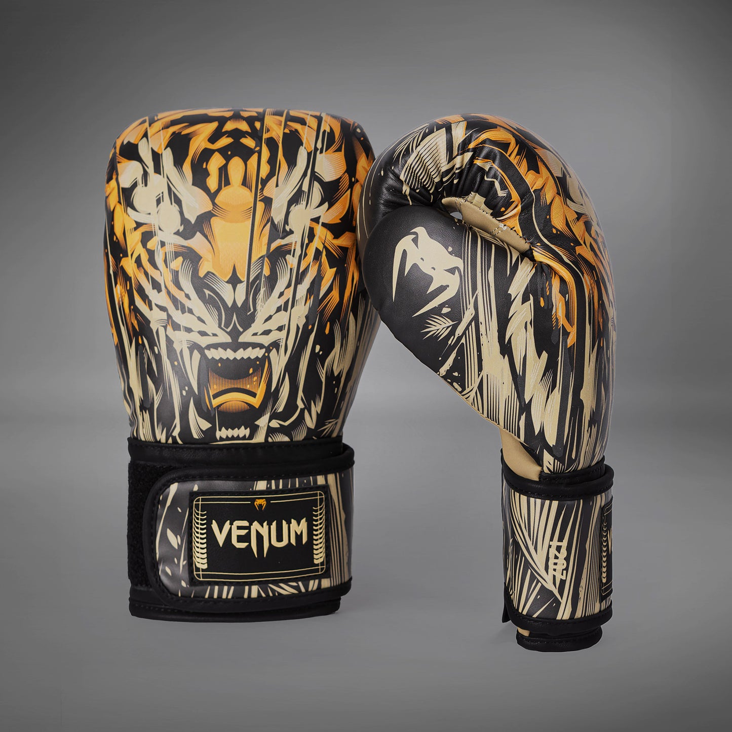 Venum Tiger Boxhandschuhe - Schwarz/Neonorange