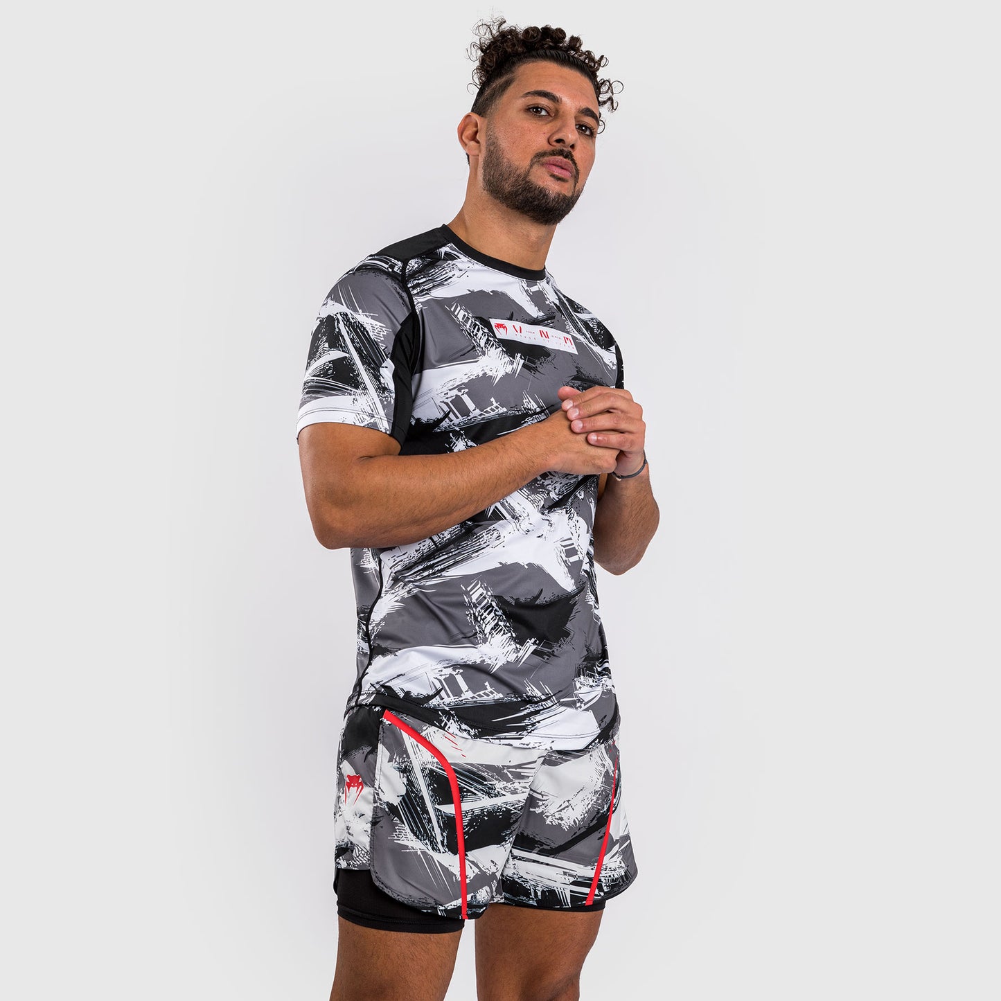 Venum Electron 3.0 Dry-Tech T-Shirt - Grau/Rot