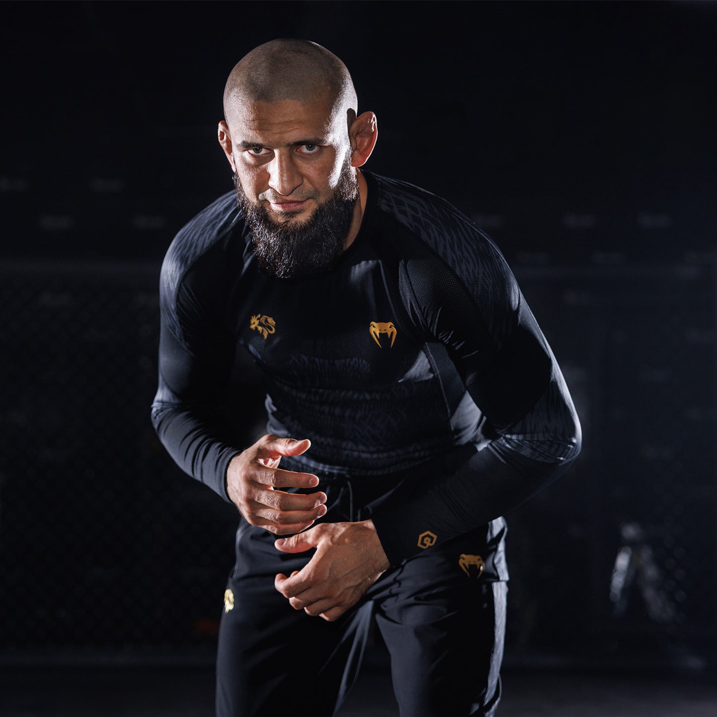 Venum x Chimaev Langarm Rashguard - Schwarz/Grau
