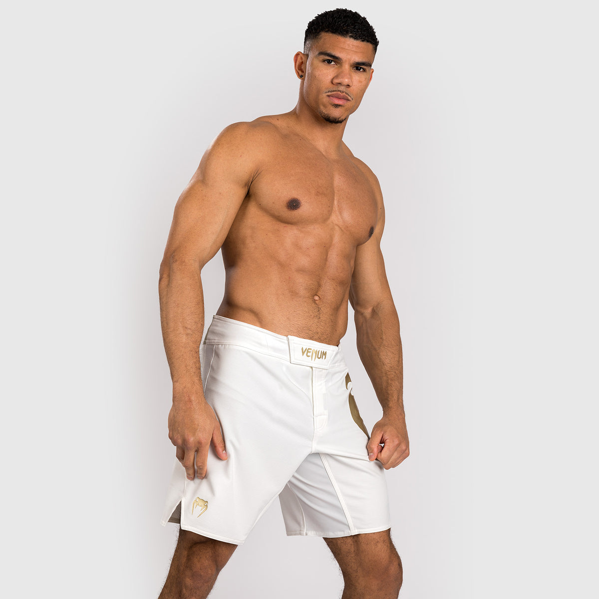 Venum Light 5.0 Fight Shorts - Weiß/Gold