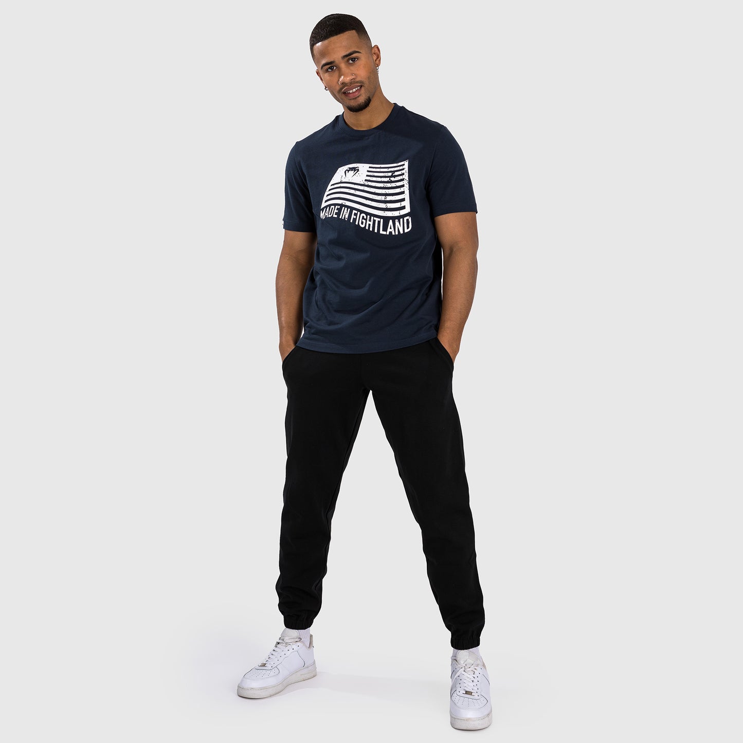 Venum Made in Fightland T-Shirt - Marineblau/Weiß