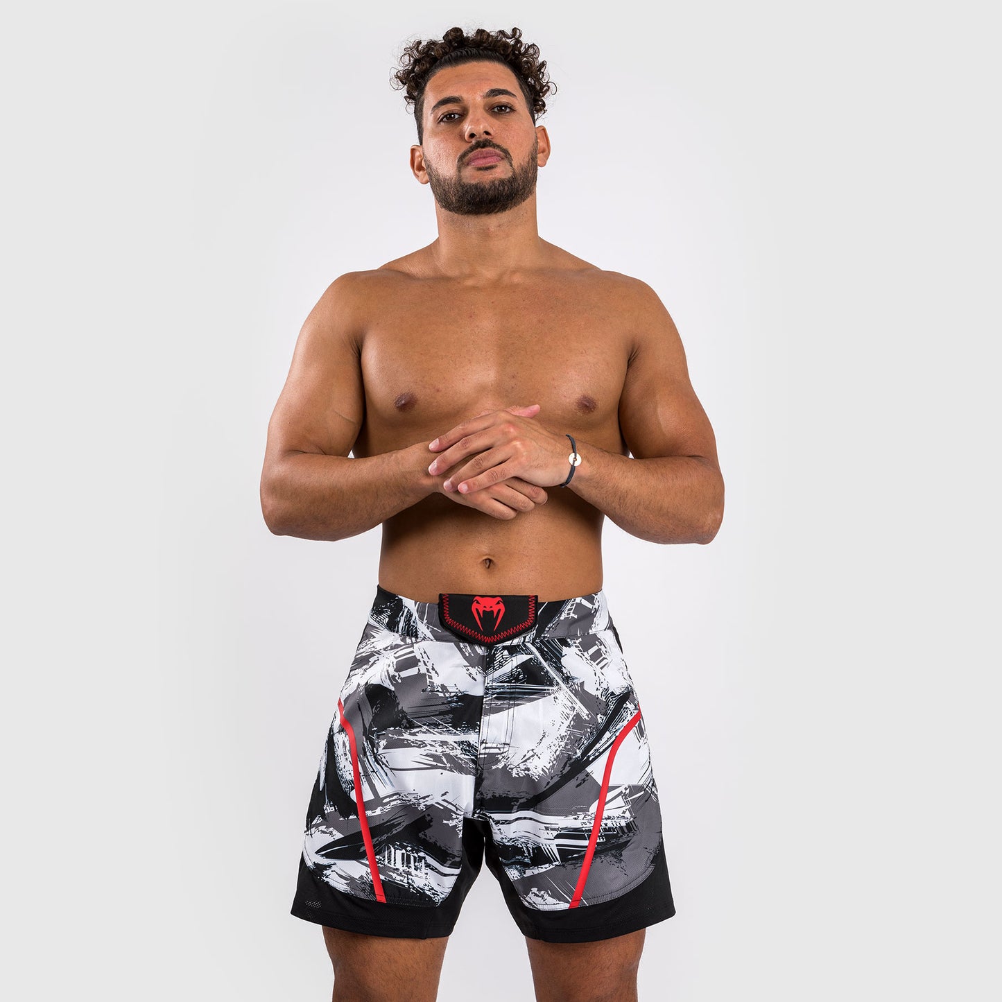 Venum Electron 3.0 Fight Shorts - Grau/Rot