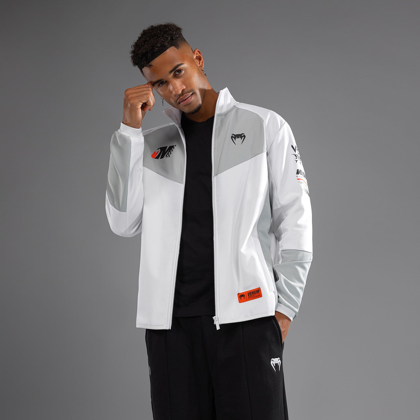 Venum Motorsport Softshell-Jacke - Schneeweiß