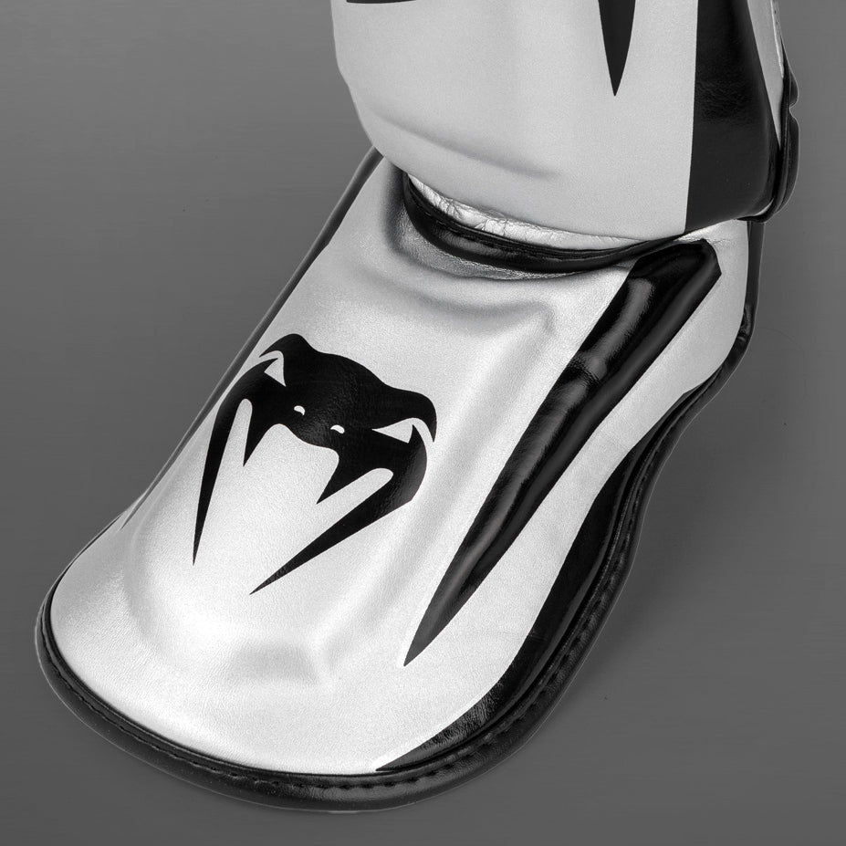Venum Elite Standup Schienbeinschoner - Silber/Schwarz