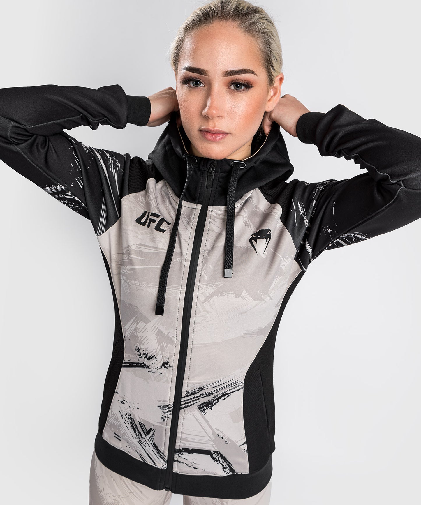 UFC Venum Authentic Fight Week 2.0 Zipped Sweatshirt – Für Frauen  – Sand