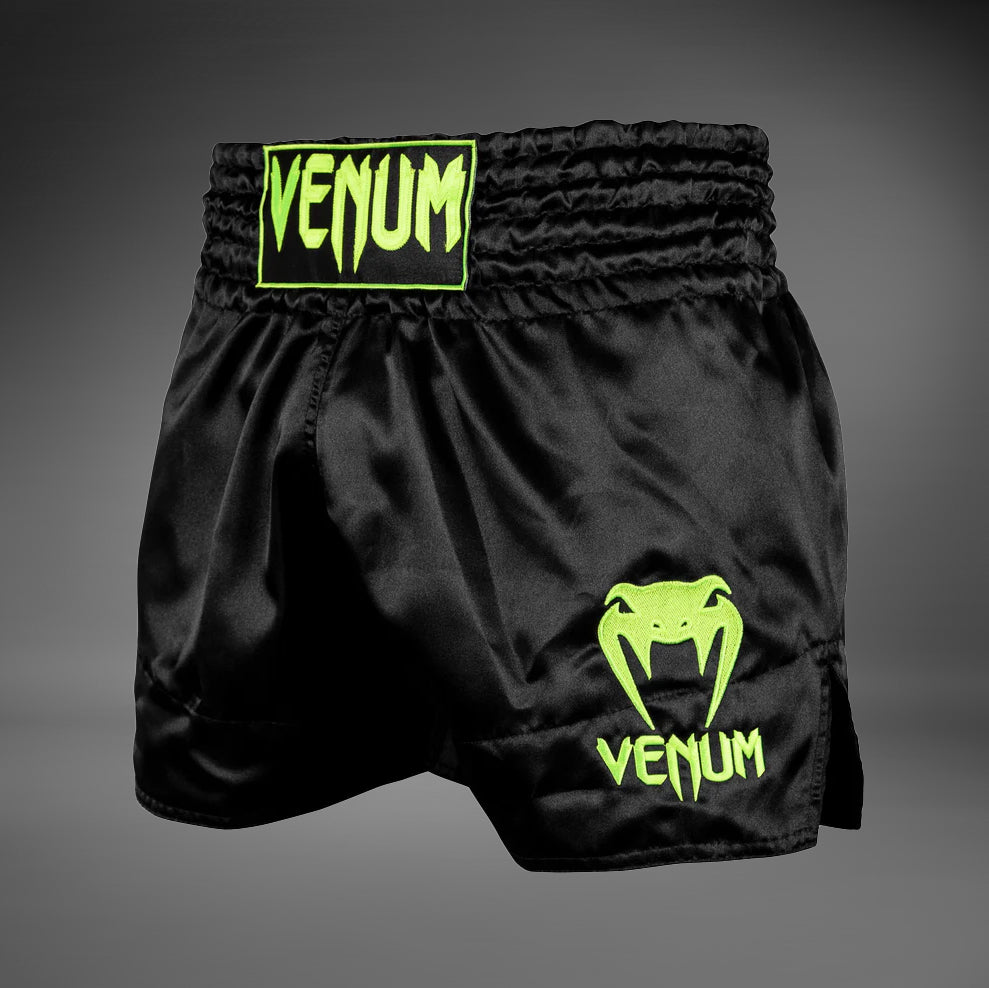 Venum Classic Shorts Muay Thai - Schwarz/neongelb
