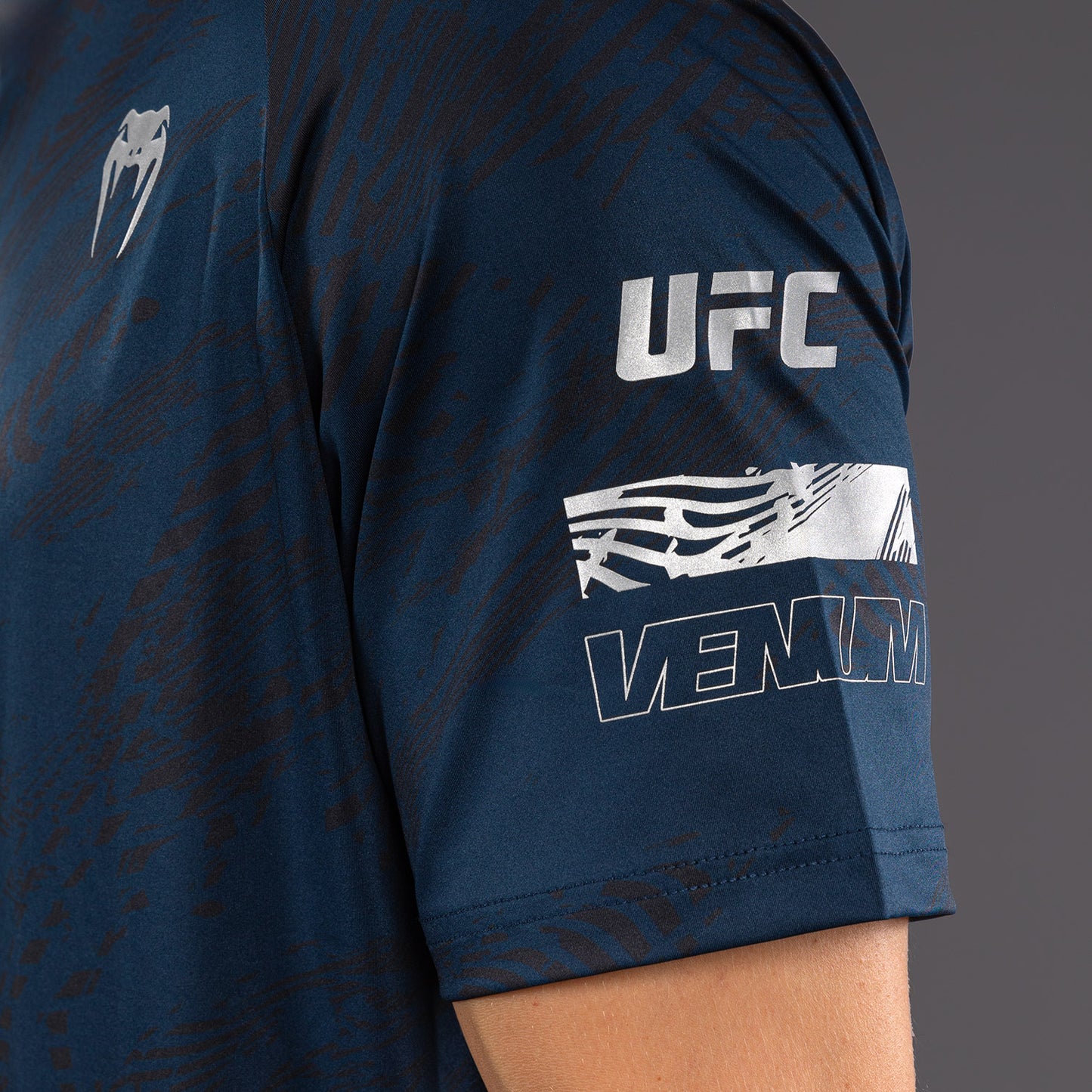 UFC Fusion by Venum Fight Week Herren Dry-Tech T-Shirt - Ozeanisches Blau