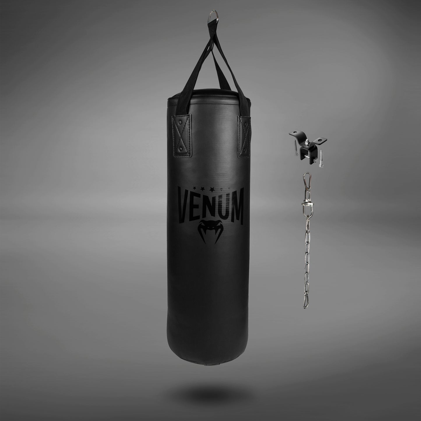 Venum Origins Boxsack - Schwarz/Schwarz (inkl. Deckenhalterung)